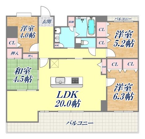 プレノ長田の物件間取画像